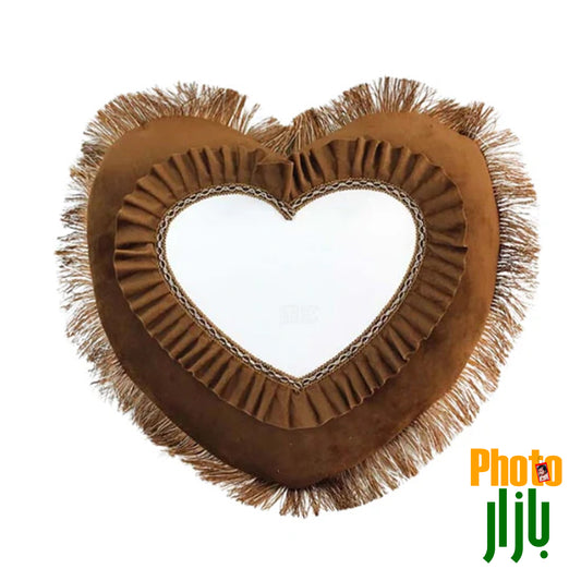 Velvet Sublimation Cushion Heart Shape Mix Colors