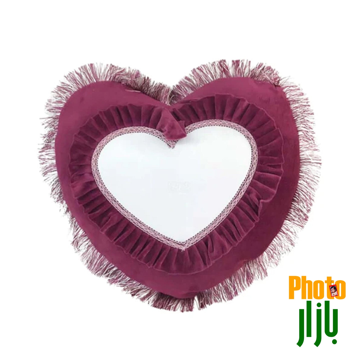 Velvet Sublimation Cushion Heart Shape Mix Colors