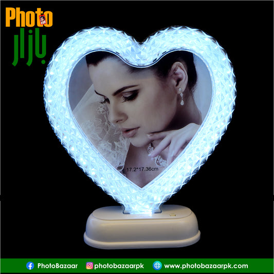 Premium LED Photo Frame Heart Shape