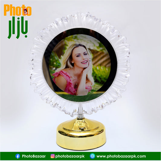 Premium LED Photo Frame & Lamp Flower Shape