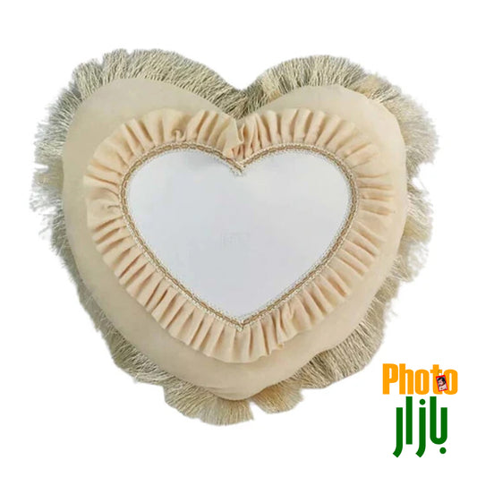 Velvet Sublimation Cushion Heart Shape Mix Colors