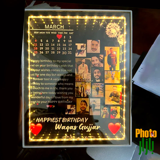 LED Majic Mirror Birthday Frame