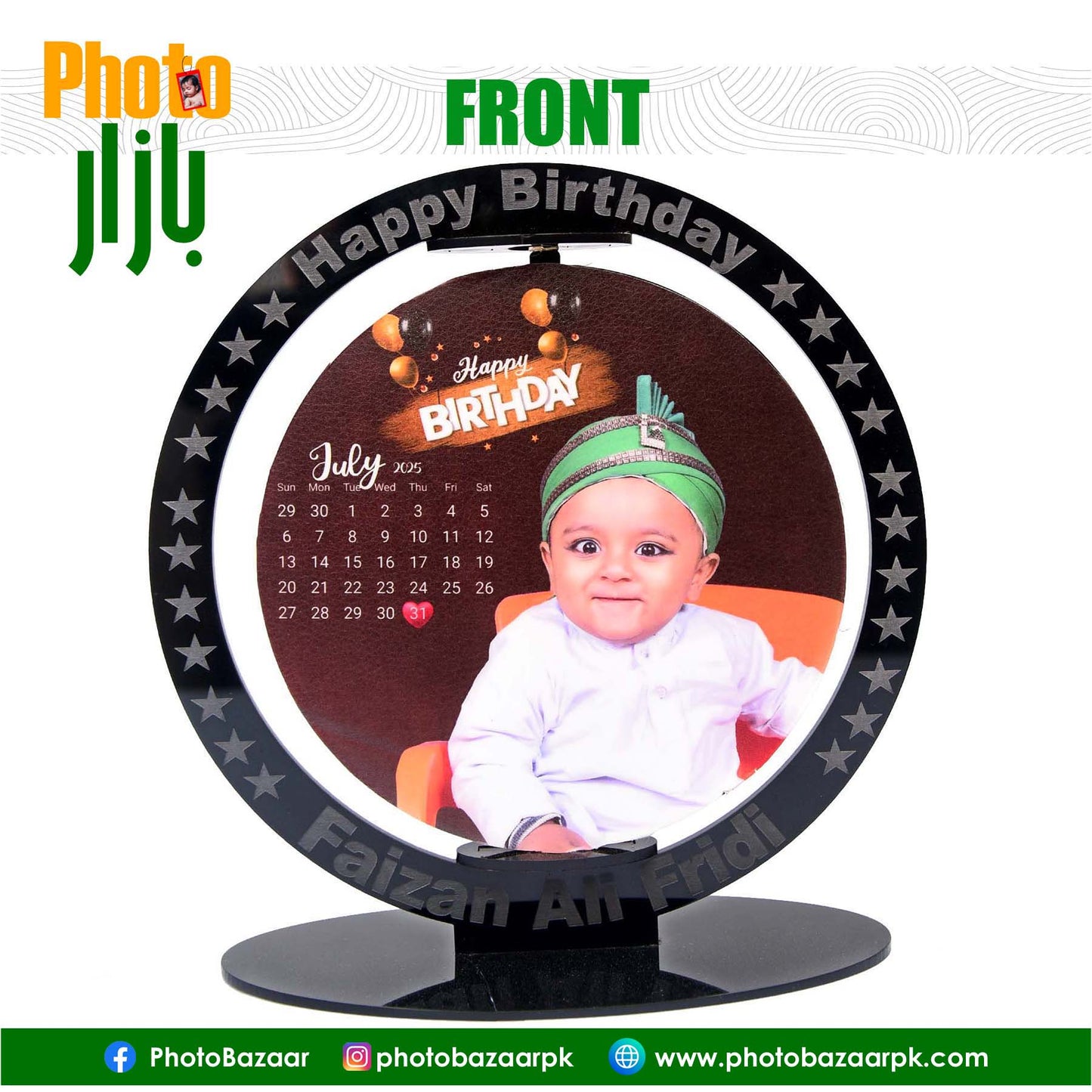 Acrylic Rotating Birthday Frame