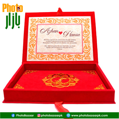 Customize Nikah Booklet