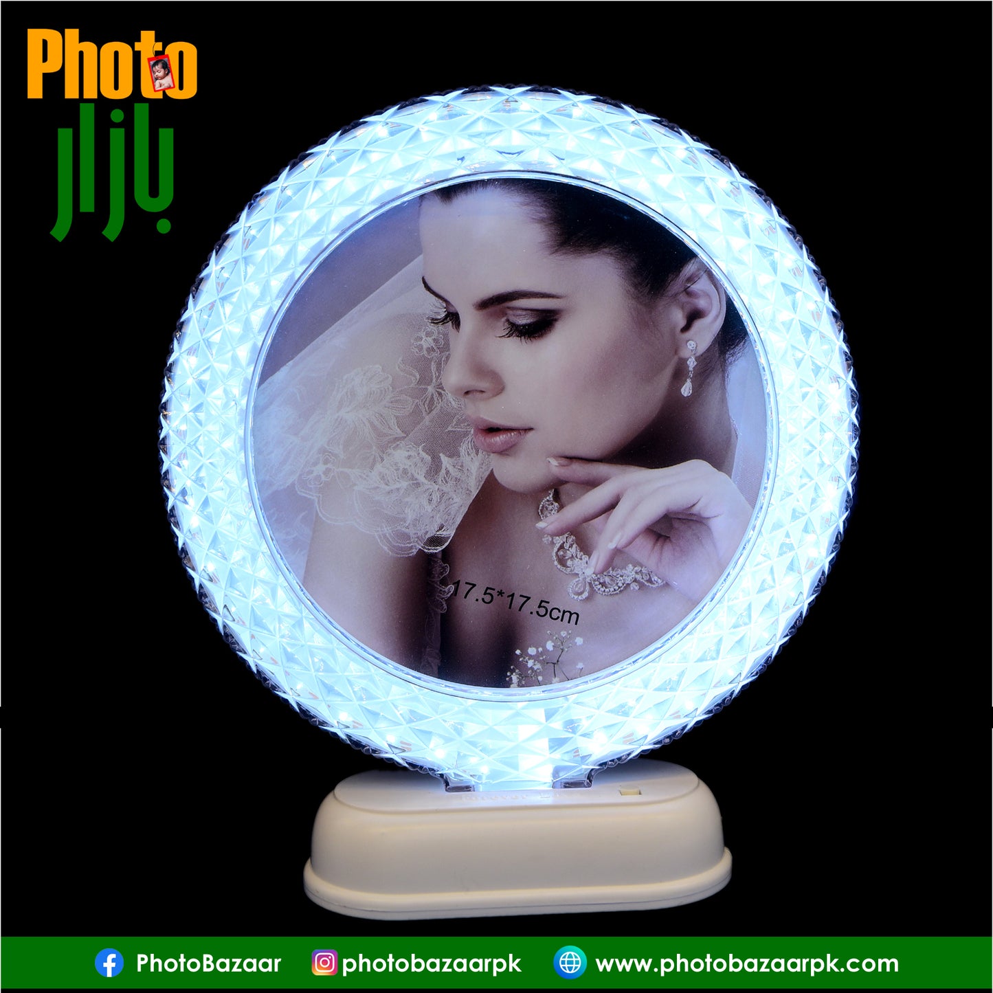 Premium LED Photo Frame Round