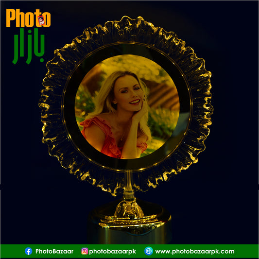 Premium LED Photo Frame & Lamp Flower Shape